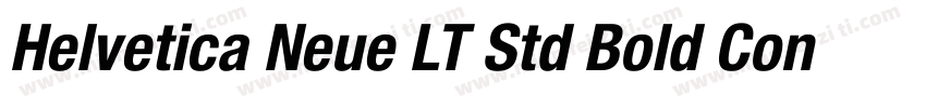 Helvetica Neue LT Std Bold Condense字体转换